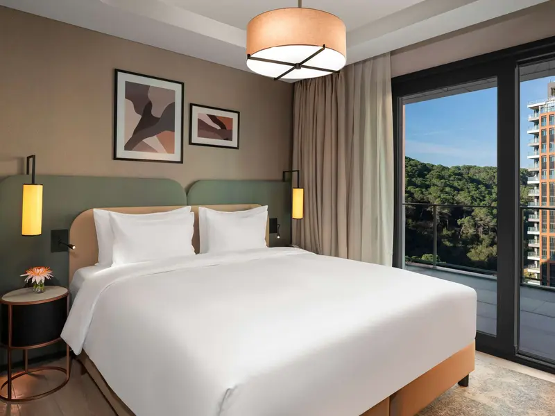 Deluxe üç yatak odalı daire: yatak odası
